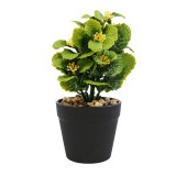 Aranjament Floral, Verde, Plastic, 18Cm ComfortTravel Luggage, Ella Home