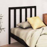 Tablie de pat, negru, 106x4x100 cm, lemn masiv de pin GartenMobel Dekor, vidaXL