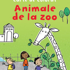 Prima mea carte de colorat. Animale de la zoo