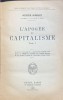 L apogee du capitalisme( Apogeul capitalismului-carte in franceza)- Werner Sombart- doua volume