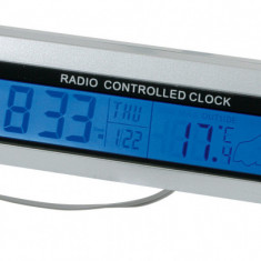 Termometru int-ext Seyio R-30 ceas radio control 12/24V Garage AutoRide