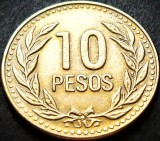 Moneda 10 PESOS - COLUMBIA, anul 1989 * cod 3856, America Centrala si de Sud