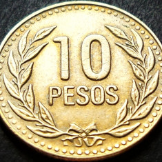 Moneda 10 PESOS - COLUMBIA, anul 1989 * cod 3856