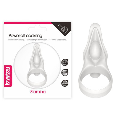 Power Clit Silicone Cockring - Inel din Silicon cu Glonț Vibrator foto