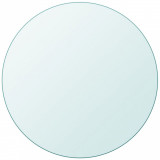 Blat masa sticla securizata transparenta 60 cm vidaXL - rotund, bucatarie, cafea, gradina