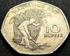 Moneda exotica 10 RUPII - MAURITIUS, anul 1997 * cod 1976, Africa