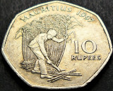 Cumpara ieftin Moneda exotica 10 RUPII - MAURITIUS, anul 1997 * cod 1976, Africa