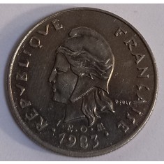 Polinezia Franceză, 10 Franci 1983.