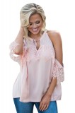 BL947-5 Top vaporos cu detalii decorative din dantela, M, S/M
