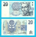 Cehia (pick 10) 20 Korun 1994 aUNC- serie: A62 524176; Přemysl Otakar I