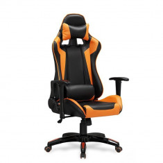 Scaun gaming HM Defender negru - portocaliu foto