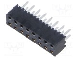 Conector şiruri pini mamă 16 PIN 2mm aurit THT SAMTEC