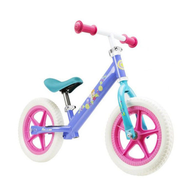 Bicicleta fara pedale Pegas Seven, 12 inch, 2-6 ani, furca fixa, metal, jante spuma, model Frozen foto