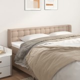 VidaXL Tăblie pat cu aripioare cappuccino 163x16x78/88 cm piele eco 3118869