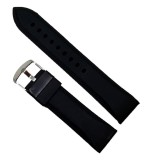 Curea de ceas neagra din silicon 18mm 20mm 22mm, Time Veranda
