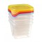 Set 4 caserole Strend Pro Fresh&amp;Go 4x0.45L, mix, 10x10x13 cm