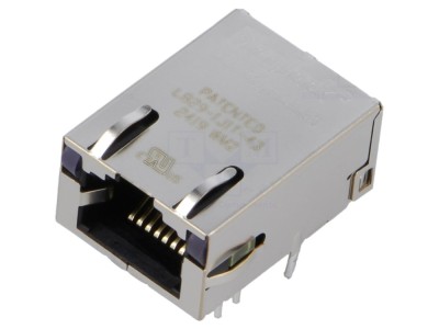 Conector RJ45 ecranat cu diodă LED foto