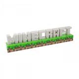 Lampa De Veghe Minecraft Logo, 42 cm, Multicolor