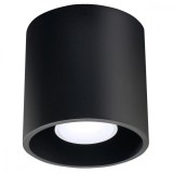 Lustră De Tavan Orbis Negru Din Aluminiu Cu 1 Bec Cilindric Modern De Interior