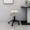 VidaXL Scaun pivotant de birou catifea crem 333173