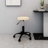 VidaXL Scaun pivotant de birou catifea crem