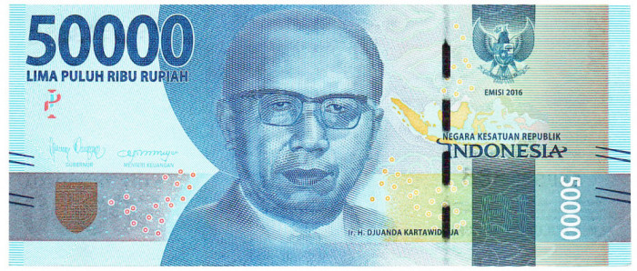 Indonezia 50 000 Rupii 2016 P-159 UNC