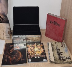 Rar EverQuest II 2 Collector's Edition (PC CD-ROM/DVD) cutie metalică hărți carte manual poster Gaming Colectie
