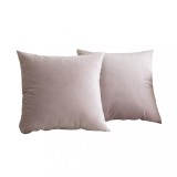 Set 2 huse pernute decorative din catifea cu fermoar, 45x45 cm, Madison, densitate 700 g/ml, Faux Fur