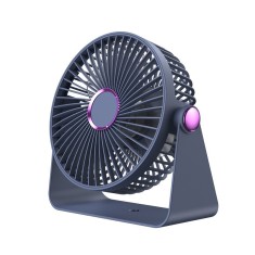 Ventilator 2in1, flippy, de masa/de perete, incarcare usb, 3.7 v, 4.5 w, 1200 mah, 17.5 x 17 x 7.6 cm, albastru fumuriu foto