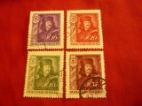 Serie mica Ungaria 1935 - 200 Ani F.Rakozi , 4 val. stampilate, Stampilat