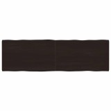 vidaXL Blat masă, 200x60x6 cm, gri, lemn stejar tratat contur organic