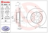 BREMBO 09.8932.10 PRIME LINE Disc frana