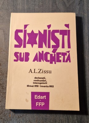 Sionisti sub ancheta A. L. Zissu foto