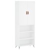 Dulap inalt, alb, 69,5x34x180 cm, lemn compozit