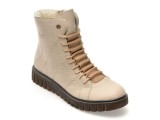 Ghete RIEKER bej, Y3420, din piele ecologica