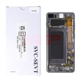 LCD+Touchscreen cu Rama Samsung Galaxy S10+ / S10 Plus / G975 BLACK Original Service Pack