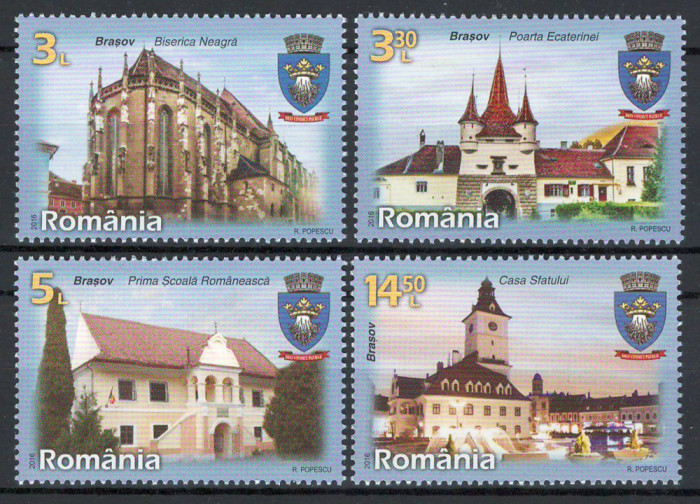 Romania 2016 - LP 2094 - Orasele Romaniei, Brasov - serie