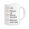 Cana alba personalizata &quot;Nevermind, time to poop&quot;, INOVATIX&reg;. 330ml