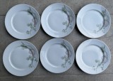 Set de sase farfurii interbelice pentru prajitura din portelan german ROSENTHAL