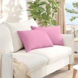 vidaXL Perne pentru canapea 2 pcs Roz 60 x 40 cm țesătură 42013668