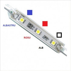 Modul 3 SMD 5050 12V CU 3 culori ALB-ROSU-ALBASTRU Mall foto