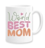 Cana alba personalizata &quot;World best mom&quot;, INOVATIX&reg;. 330ml