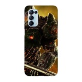 Husa compatibila cu Oppo A77, Viceversa, model Doom Space Marine, Silicon, TPU, Transparent, Carcasa