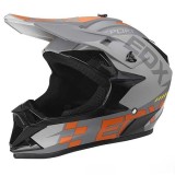Cumpara ieftin Casca Moto Cross Enduro ATV EDX Gri/Portocaliu Marimea L (59-60cm) Downhill ABS