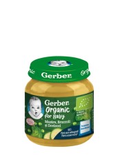 Mazare cu brocoli si dovlecel +4 luni, 125g, Gerber