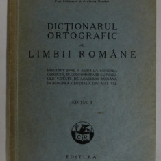 DICTIONAR ORTOGRAFIC AL LIMBII ROMANE de STEFAN POP , 1932