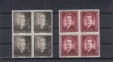 1939 LP 130-50 ANI DE LA MOARTEA LUI M. EMINESCU BLOCURI DE 4 TIMBRE MNH, Nestampilat