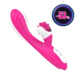 Vibrator Spinning Tongue Sensation Fucsia