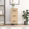 Gossi servanta, stejar sonoma, 34,5x34x90 cm, lemn compozit