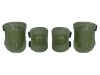 Set Protectie Genunchi si Coate Airsoft 8FIELDS Olive, Poliester 1000D, ABS, 4 Bucati